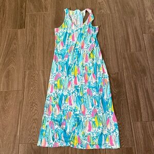 Colorful Sleeveless Maxi Dress